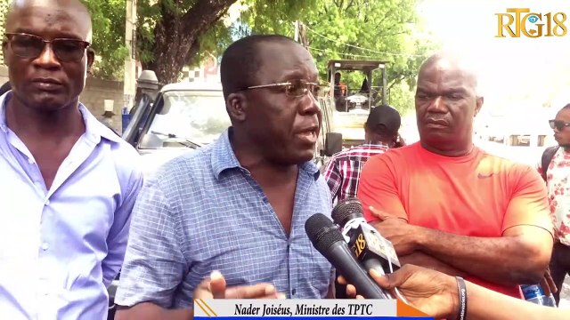 Ministè travo piblik tanmen yon operasyon asfalt nan ri Joseph Janvier ak ri Mgr. Guilloux