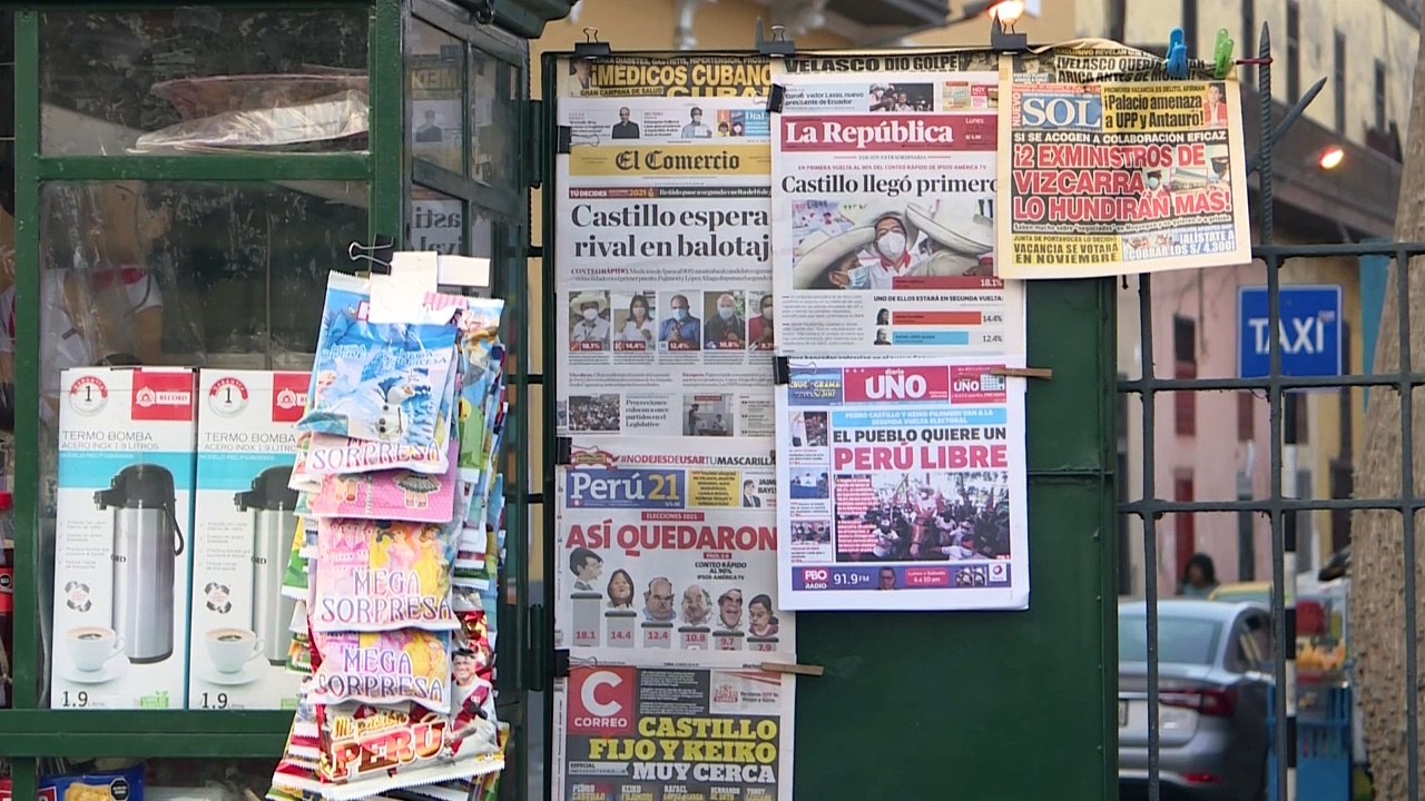 Izquierdista Castillo y Keiko Fujimori se acercan al balotaje presidencial en Perú