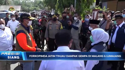 Forkopimda Jatim Tinjau Dampak Gempa