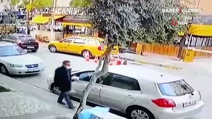 İzmir'de film gibi olay: Kaçırdığı taksi ile yayaya çarpan kadın, kovalamaca sonucu yakalandı