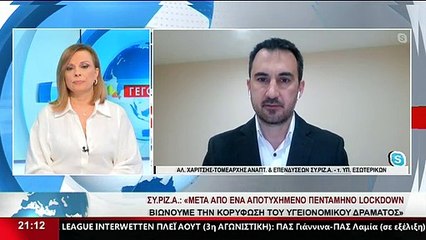 Ο Τομεάρχης Ανάπτυξης και Επενδύσεων, Αλ. Χαρίτσης, στο Star