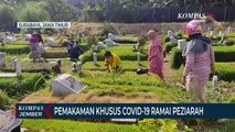 Memasuki Bulan Ramadan, Pemakaman Covid-19 di Kota Surabaya Ramai Peziarah