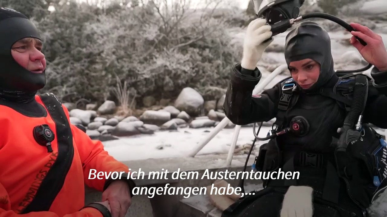 Auf hoher See mit Schwedens einziger Austerntaucherin