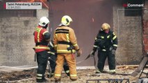 Предварительной причиной пожара на Невской мануфактуре стал поджог - ТАСС