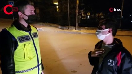 Kısıtlamada yakalandı, "kanundan ve polisten kaçış yok" dedi