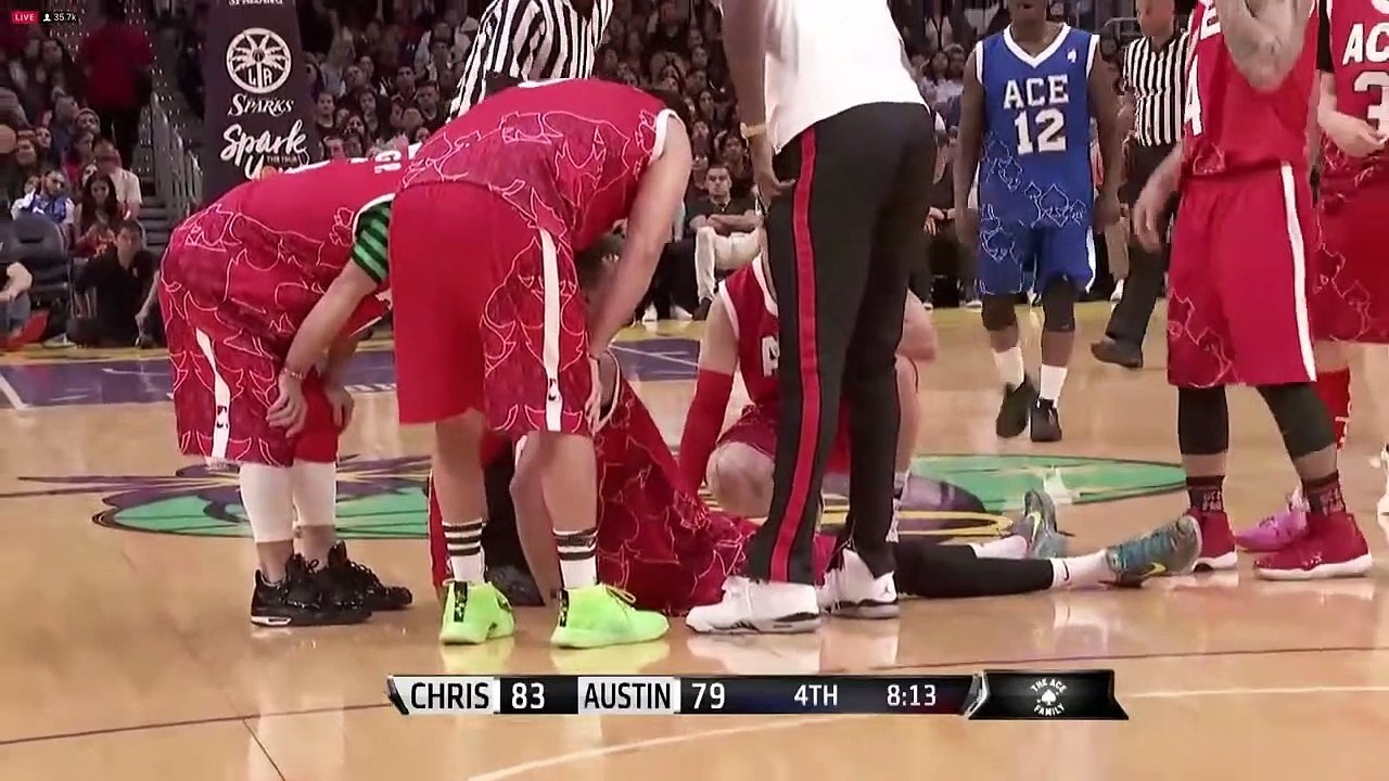 Ace Family Basketball Charity Match 4Th Quarter Full Highlights [Ft. Mrbeast, Ricegum, Jake Paul]