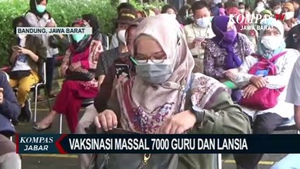 7000 Vaksin Disuntikan Pada Guru Dan Lansia Di Bandung
