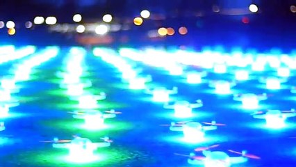 Rusya'da 500'ü aşkın drone ile Yuriy Gagarin'in uzaya çıkışı kutlandı