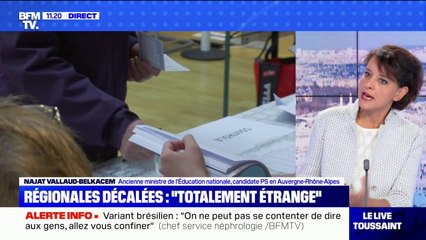 Najat Vallaud-Belkacem: "Le gouvernement a tort de vouloir choisir la date des élection en fonction des circonstances"