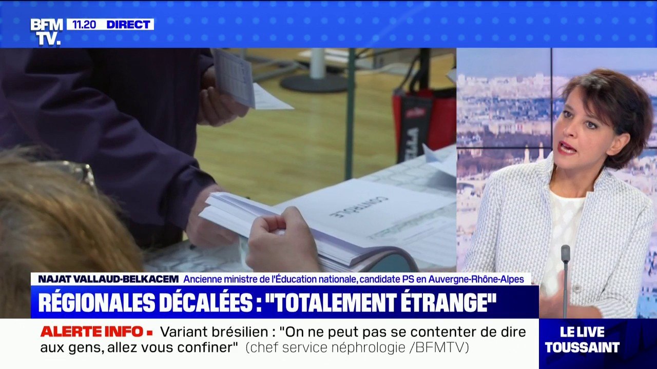 Najat Vallaud-Belkacem: "Le gouvernement a tort de vouloir choisir la date des élection en fonction des circonstances"