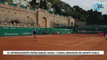 Medvedev y Nadal entrenaron en Montecarlo el día que el ruso dio positivo por Covid