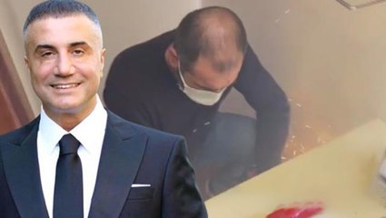 Emniyet operasyona ait yeni görüntüleri paylaştı! Peker'in lüks villasındaki çelik kasa kesilerek açılmış