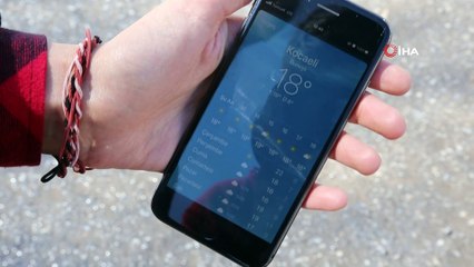 Kent merkezinde 18 derece sıcaklık, zirvede 90 santim kar