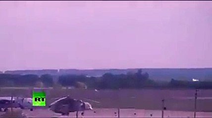 İşte Suriye'de Rus uçağının düşme anı