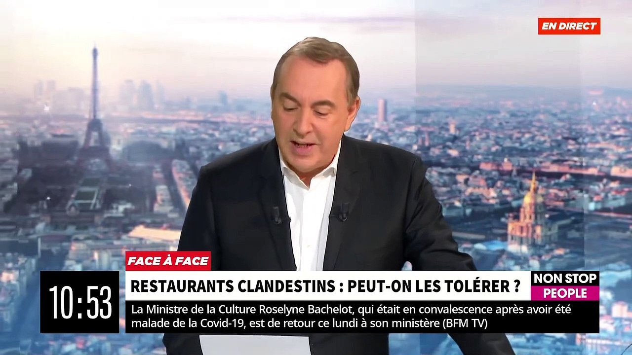 Un restaurateur balance en direct dans "Morandini Live": "Je fais des restaurants clandestins tous les jours avec des maires, des élus, des policiers..." - VIDEO