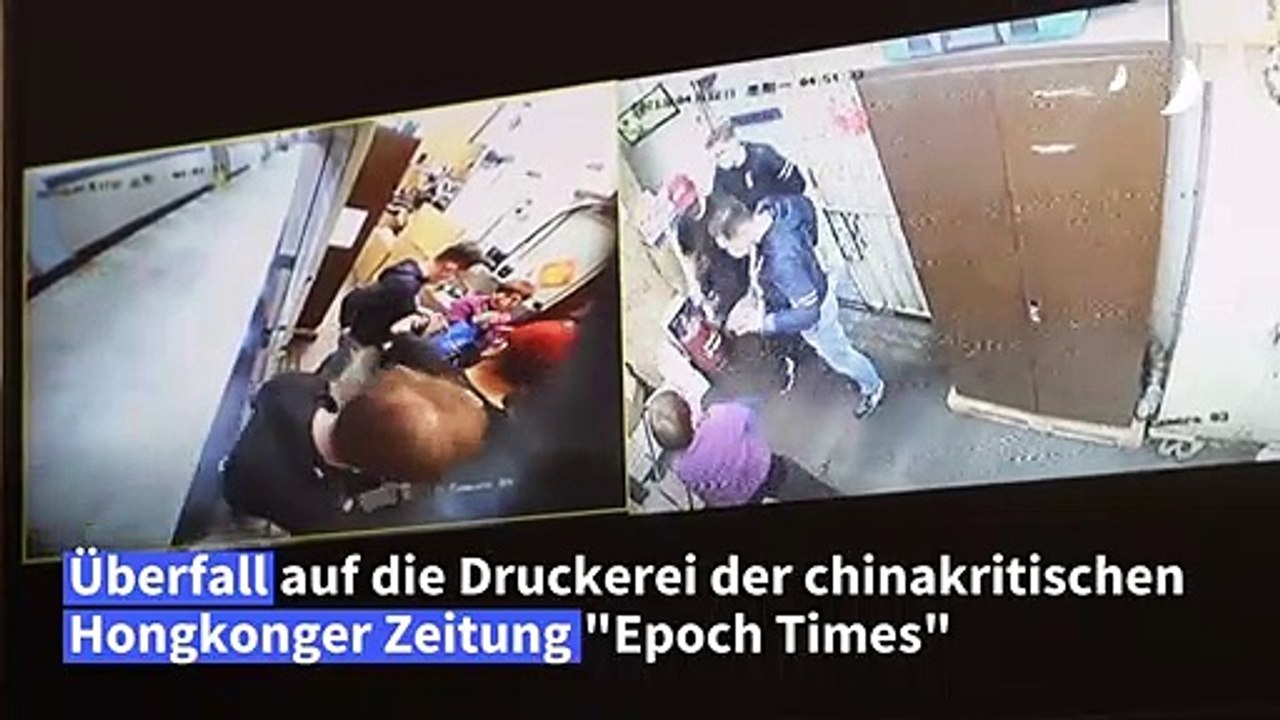 Hongkong: Gang verwüstet Räume von chinakritischer Zeitung