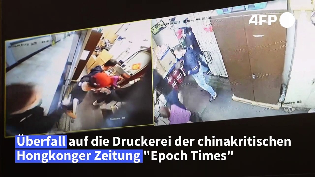 Hongkong: Gang verwüstet Räume von chinakritischer Zeitung