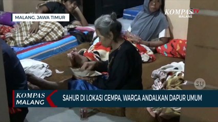 Sahur Pertama di Lokasi Gempa, Warga Andalkan Dapur Umum