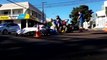 Jovem fica ferida em acidente de trânsito entre Ônix e moto na Rua Santa Catarina