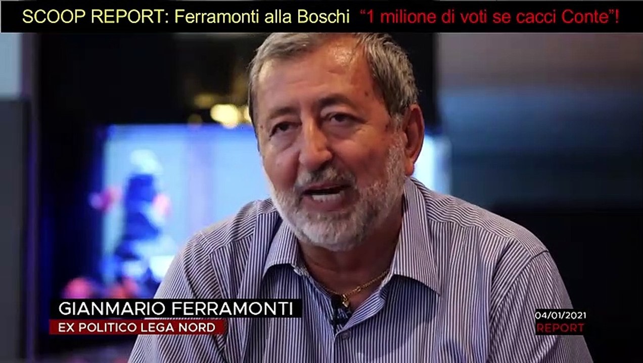 Gian Mario Ferramonti a Maria Elena Boschi: 1 milione di voti se fai cadere quel cretino di Giuseppe Conte.