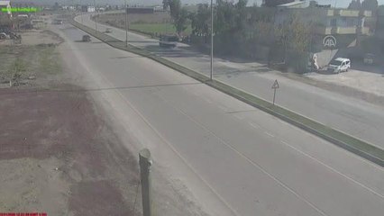 Minibüsün köpeğe çarpıp kaçması KGYS kamerasına yansıdı