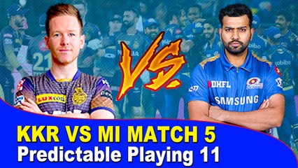 IPL 2021:  KKR vs MI Predictable Playing 11 | OneIndia Tamil