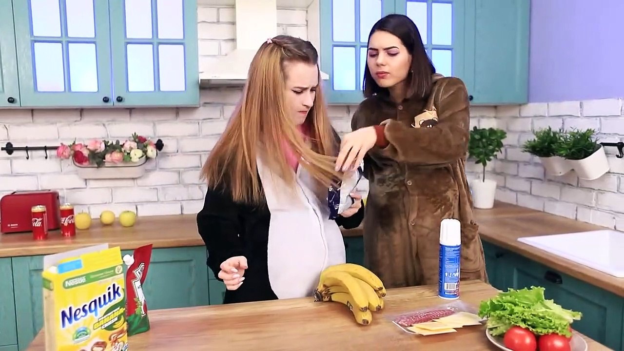 24 Hours Being Pregnant Challenge /  Funny Pregnancy Situations!