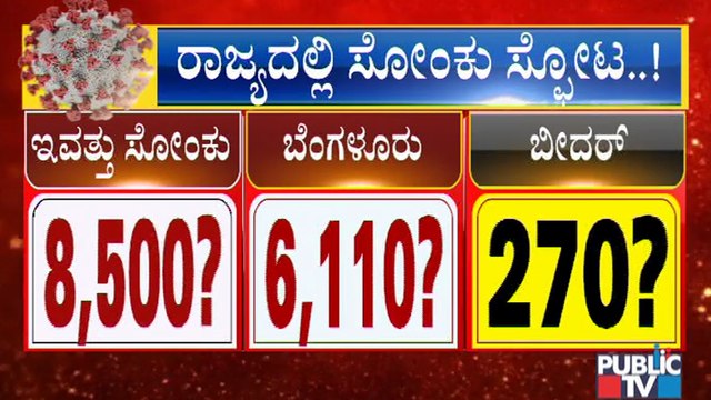 Covid19 Updates: 8,500 Covid Cases May Report Today In Karnataka