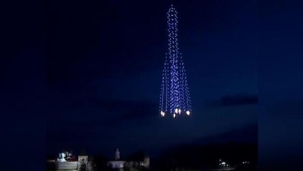 Rusya'da 500 drone ile görsel şölen