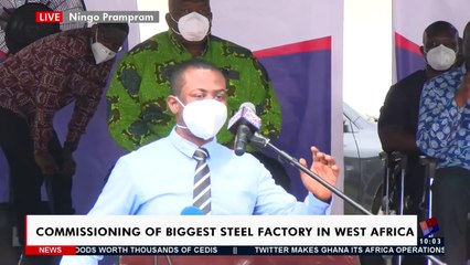 Live: Commissioning of biggest Steel Factory in West Africa- News Desk on JoyNews (13-4-21)