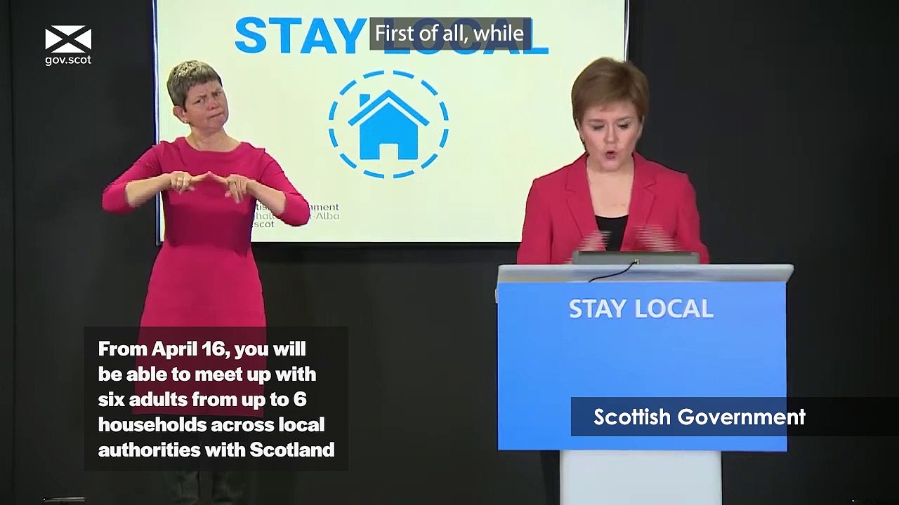 Pubs and shops to open on April 26 and residents across scotland will be able to travel within Scotland