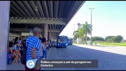 Ônibus começam a sair da garagem em Cariacica