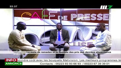 CAFÉ DE PRESSE DU 12 AVRIL 2021