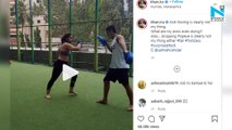 Watch, Ira Khan practices kickboxing with boyfriend Nupur Shikhare, ends with a hug