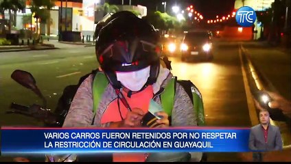 Vehículos fueron retenidos por no respetar la restricción vehicular  en Guayaquil