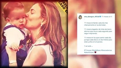 Ana Obregón rinde homenaje a su hijo, tras 11 meses de su muerte