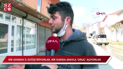 Bir adımla kent değiştiren mahalle sakinleri, 1 dakika arayla oruçlarını açıyor