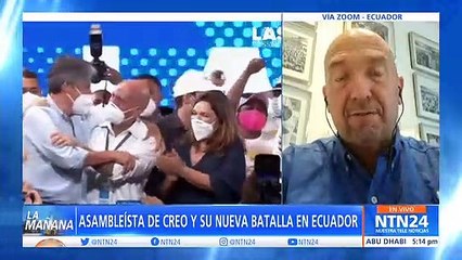 César Monge ganó una curul para llegar a la Asamblea Nacional por el Movimiento CREO en Ecuador