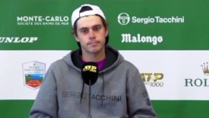 ATP - Rolex Monte-Carlo 2021 - Lucas Catarina a été piégé par la pluie : "Là c'est difficile mais je vais essayer de me servir de ce match pour continuer à progresser"