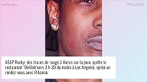 Rihanna et A$AP Rocky en couple : une trace de rouge à lèvres qui ne trompe pas...