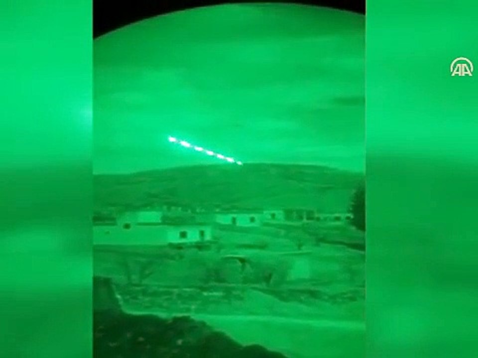 ATAK helikopteri 9 teröristi işte böyle etkisiz hale getirdi!