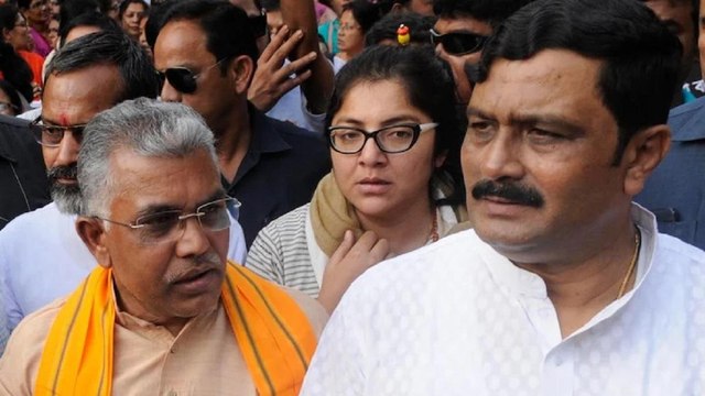 EC bans BJP's Rahul Sinha, issues notice to Dilip Ghosh
