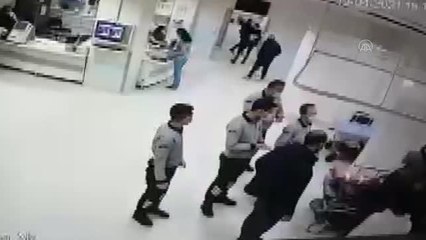 Sağlık çalışanlarına ve güvenlik görevlilerine uygulanan şiddet kameralara yansıdı