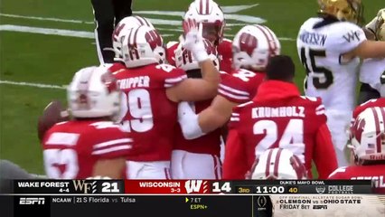 Wake Forest Vs Wisconsin Highlights | 2020 Duke'S Mayo Bowl Highlights| College Football Highlights