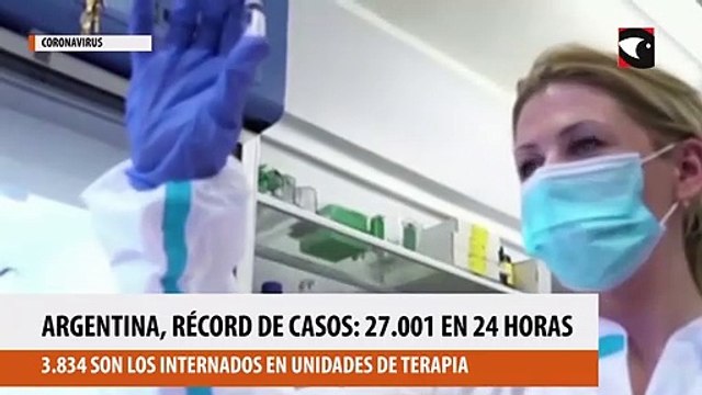 Argentina récord de casos 27001 en 24 horas