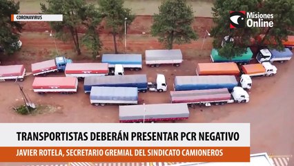 Transportistas deberán presentar pcr negativo