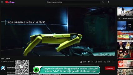 Garçom inusitado- Programador ensina cão-robô a fazer -xixi- de cerveja gelada direto no copo