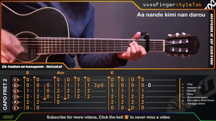 (Underrated Song) Gotoubun No Hanayome (Season 2) Ending "Hatsukoi" Fingerstyle Guitar Cover Tabs