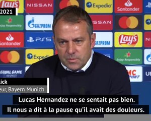 Quarts - Flick : "Lucas Hernandez a été extraordinaire"