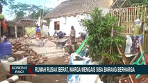 Rumah Hancur Akibat Gempa Malang, Warga Mengais Reruntuhan Selamatkan Barang Berharga